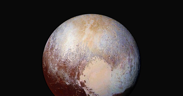 Pluton w kolorach (fałszywych) /NASA