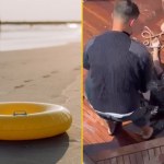 Płynął do Europy w dmuchanym kółku i płetwach. Wyczerpany znalazł pomoc