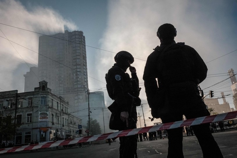 Po ataku dronów w Kijowie 17 października br. /AFP