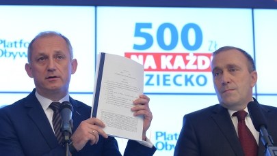 PO chce 500 złotych na każde dziecko. Jest projekt 