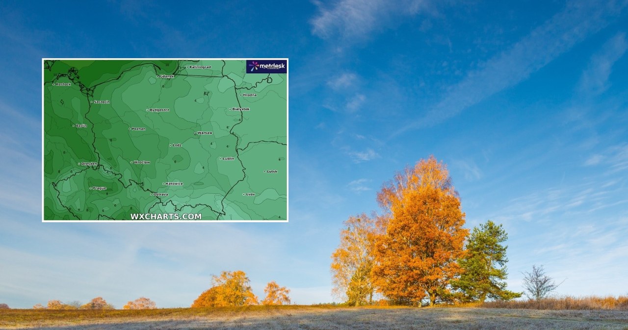 Po chłodnym, a miejscami mroźnym poranku czeka nas pogodny i przeważnie spokojny dzień. Na zachodzie jednak trzeba się liczyć z silnym wiatrem /miloszg/123rf/WXCHARTS /