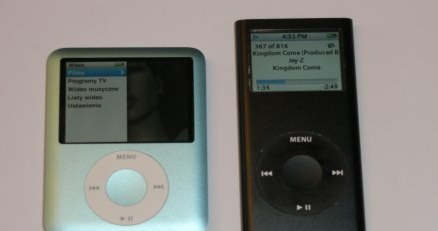 Po lewej iPod nano trzeciej generacji. Po prawej wcześniejszy model. /INTERIA.PL