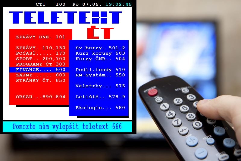 Po lewej teletekst dostępny przy ČT1 HD Tyle można podejrzeć w momencie publikacji tekstu  Zrzut ekranu teletekstu od Sat Kuriera /123RF/PICSEL