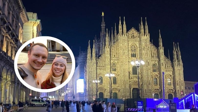 Po Mediolanie reportera RMF FM Cezarego Dziwiszka oprowadzała Polka mieszkająca we Włoszech Dominika Maruszewska /Cezary Dziwiszek /RMF FM