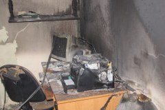 Po pijanemu podpalili komisariat policji