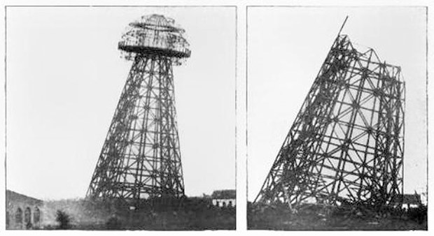 Po wypadku w 1906 wieża pochyliła się i straciła kopułę. Wizjoner już nigdy jej nie naprawił /archiwum prywatne