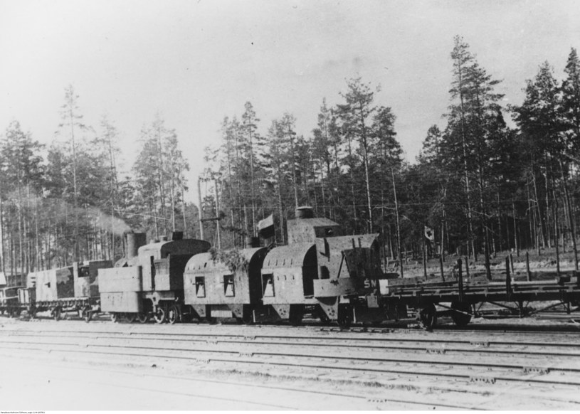 Pociąg pancerny Śmiały w 1920 roku