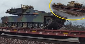 Pociąg pełen Abramsów dla Polski. Czołgi jadą na modernizację