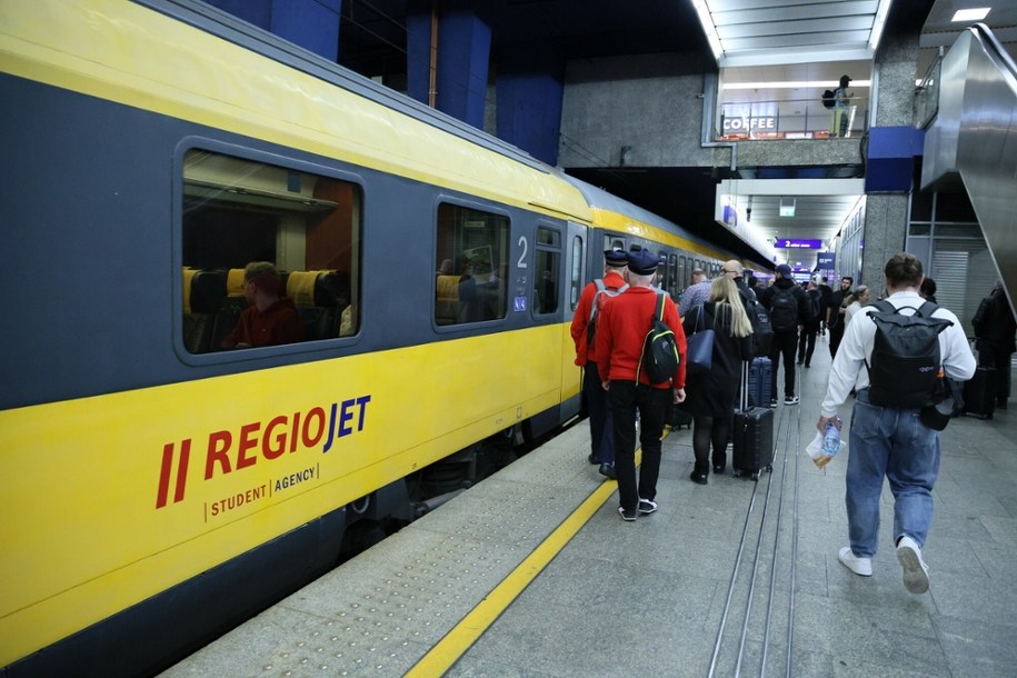 Pociąg RegioJet /Wojciech Olkusnik  /East News