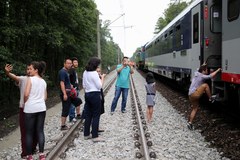 Pociąg zatrzymany w Piasku