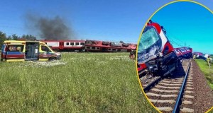 Pociąg zderzył się z ciężarówką w Wielkopolsce. Jedna osoba nie żyje, wielu poszkodowanych