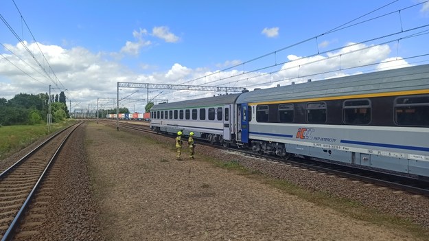 Pociąg został zatrzymany / fot. Maciej Wojtas /Gorąca Linia RMF FM