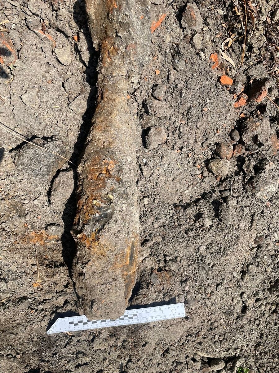 Pocisk odnaleziony na terenie Akademii Tarnowskiej 7 lipca 2025 /Policja Tarnów /Policja