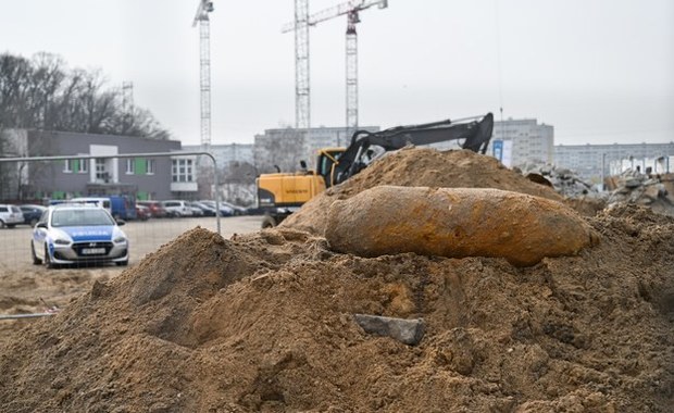 Pocisk z II wojny światowej na terenie szpitala 