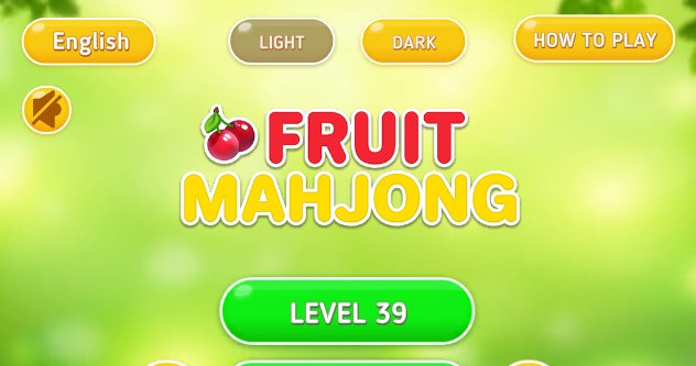 Początek gry click Fruit Mahjong