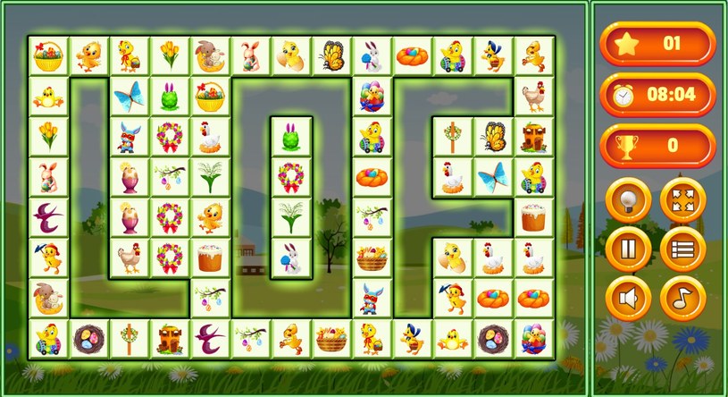 Początek gry Click.pl Easter Link Mahjong /Click.pl