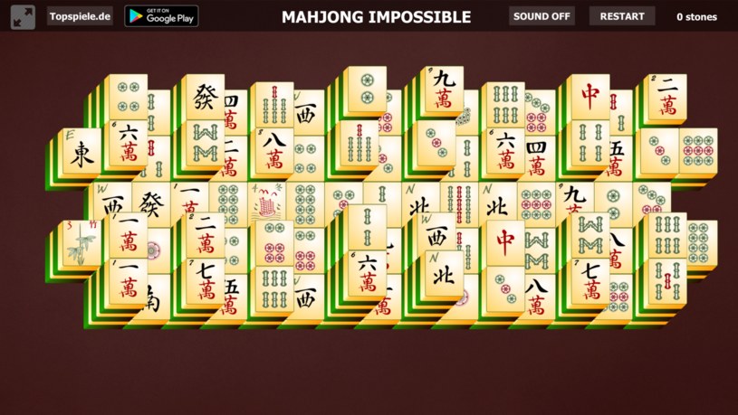 Początek gry Click.pl Mahjong Impossible /Click.pl