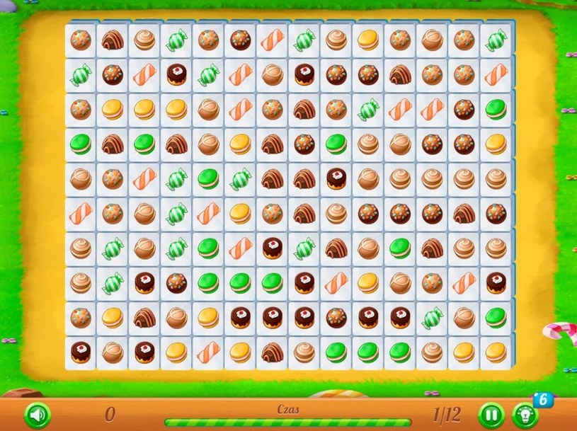 Początek gry online za darmo Candy Mahjong /Click.pl