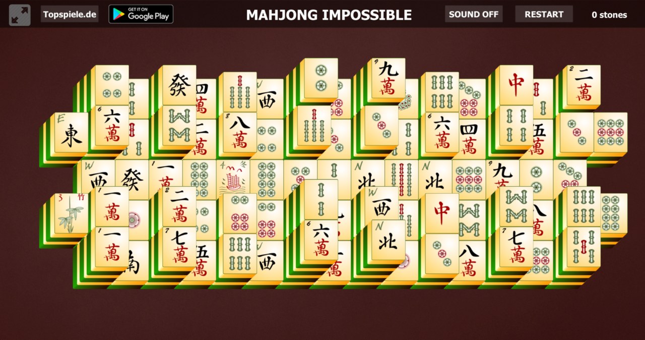 Początek gry online za darmo Mahjong Impossible /Click.pl