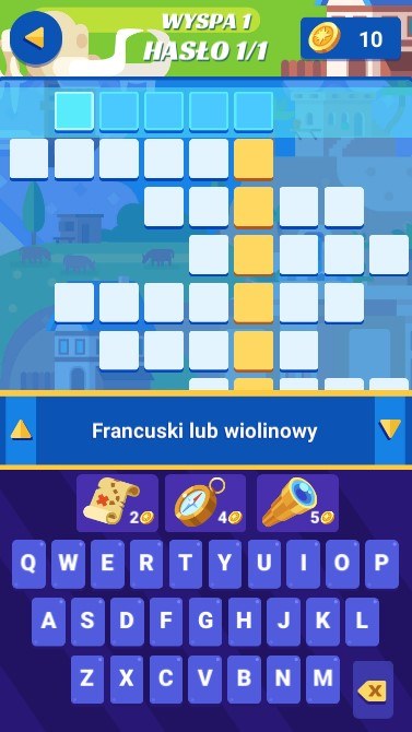 Początek rozgrywki gry online za darmo Crossword Island /Click.pl