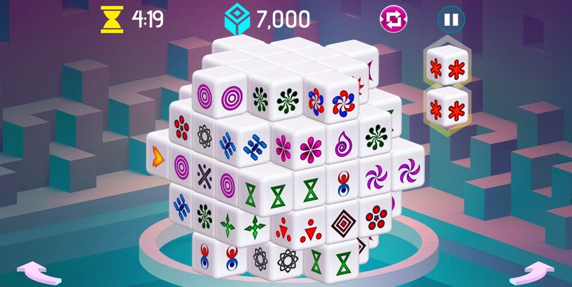 Początek rozgrywki gry online za darmo Mahjong Dimensions