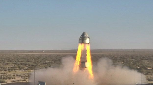Początek testu Starlinera /NASA /Materiały prasowe