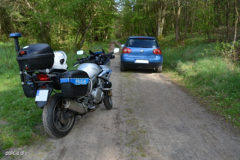 Początkowo pogoń prowadzili policjanci na motocyklach /Informacja prasowa