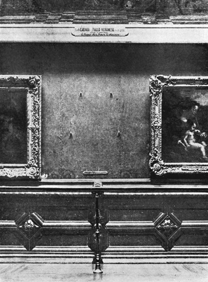 Początkowo puste miejsce po Mona Lisie nikogo w Luwrze nie dziwiło /Wikipedia /materiały prasowe