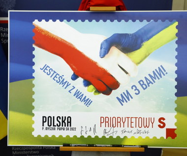 Poczta Polska wyemitowała znaczek wsparcia dla Ukrainy