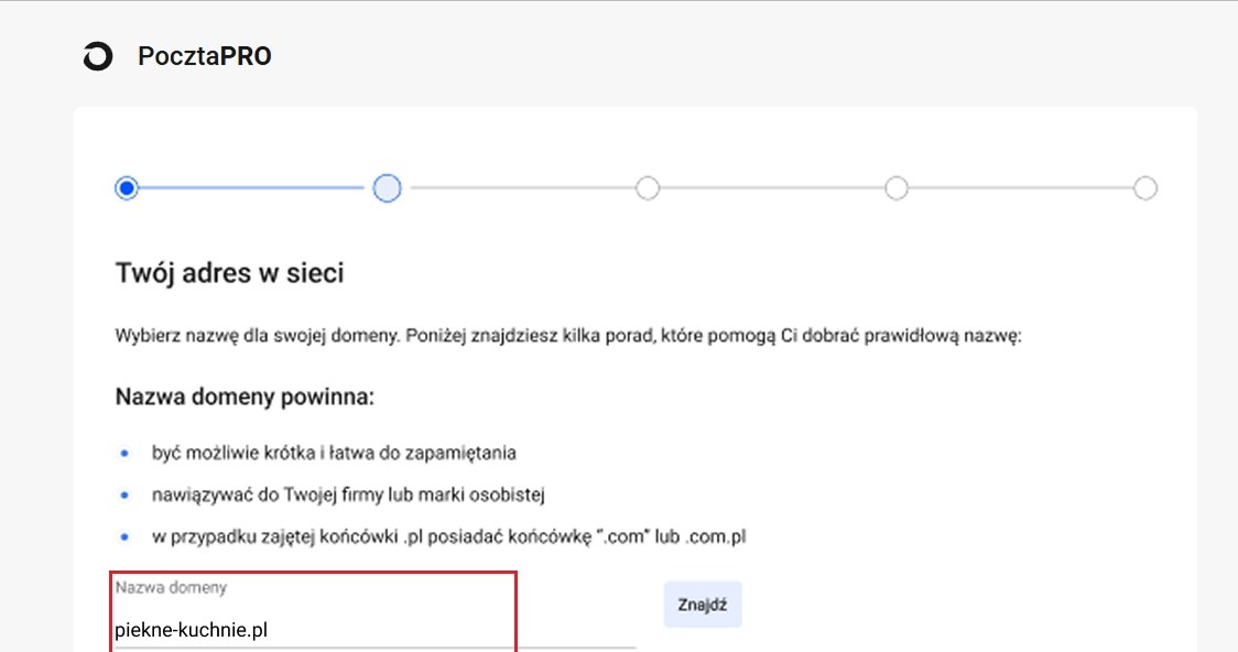 PocztaPRO - poczta we własnej domenie.