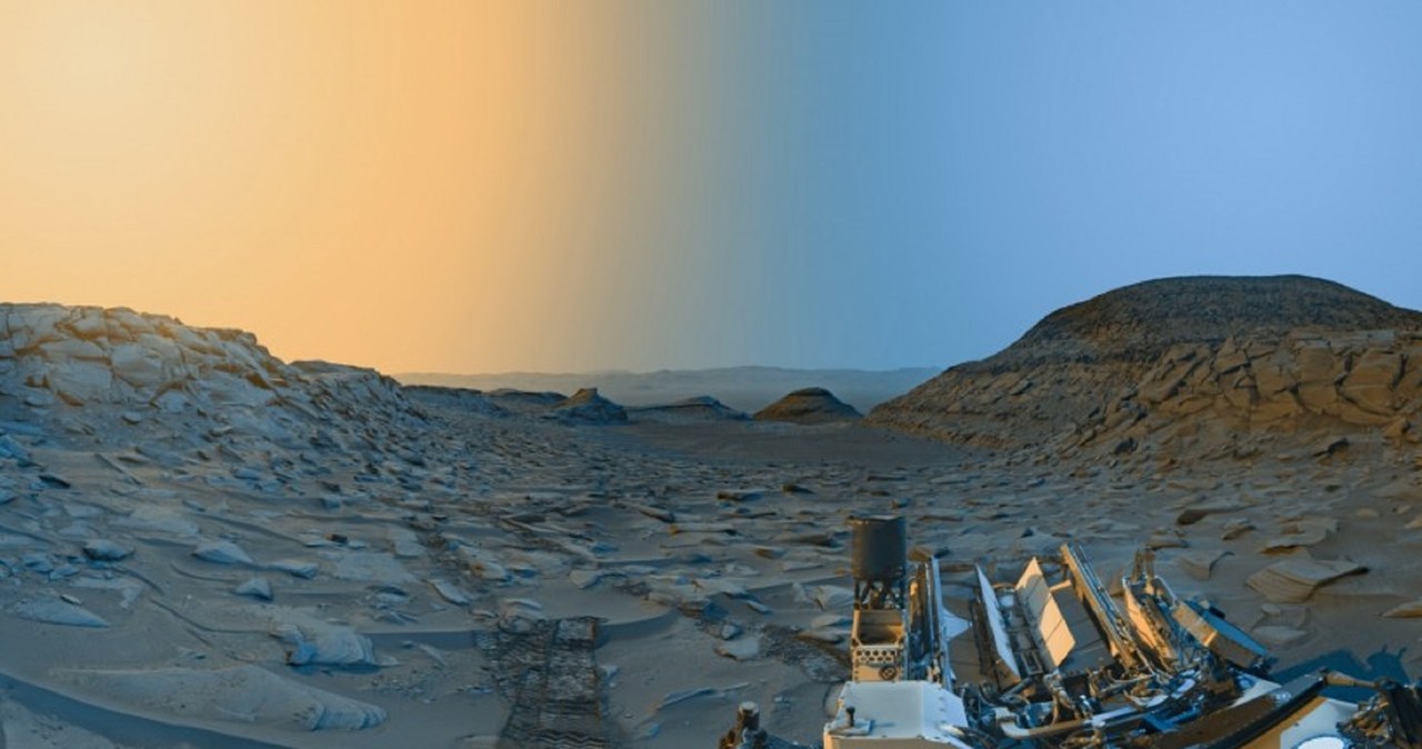 Pocztówkowe zdjęcie wschodu Słońca nad Czerwoną Planetą /NASA