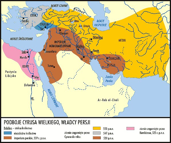 Podboje Cyrusa Wielkiego, władcy Persji /Encyklopedia Internautica