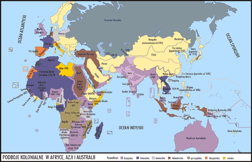 Podboje kolonialne w Afryce, Azji i Australii /Encyklopedia Internautica