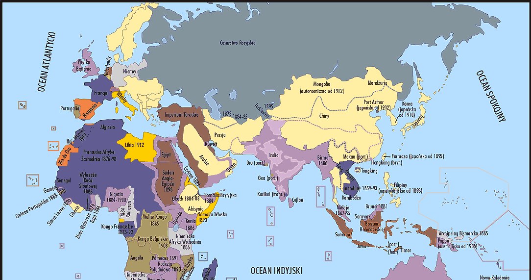 Podboje kolonialne w Afryce, Azji i Australii /Encyklopedia Internautica