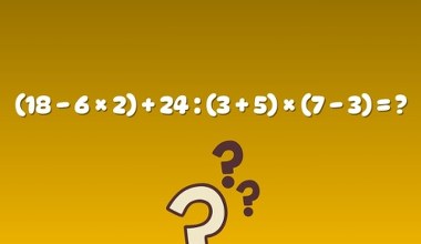 Podchwytliwa zagadka z nawiasami. Większość rezygnuje z liczenia