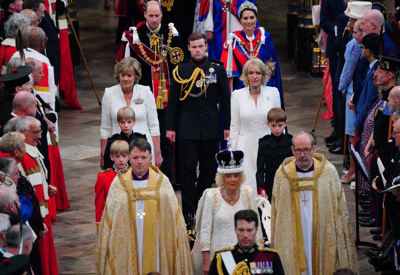Podczas koronacji każdy ruch członków brytyjskiej monarchii był bacznie śledzony /WPA Pool /Getty Images