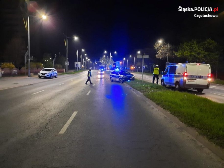 Podczas zdarzenia uszkodzone zostały dwa radiowozy /Śląska policja /