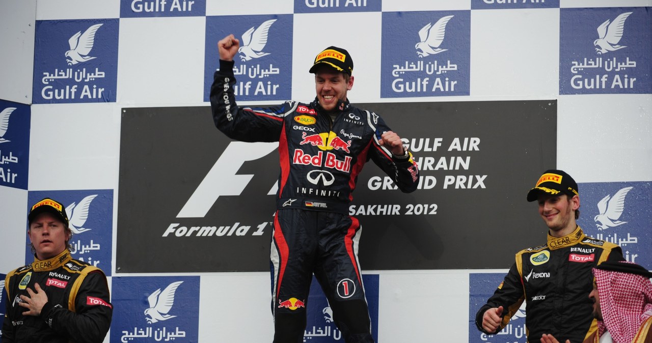 Podium GP Bahrajnu /AFP