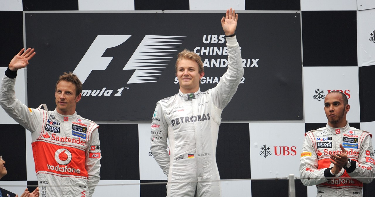 Podium GP Chin 2012 /AFP