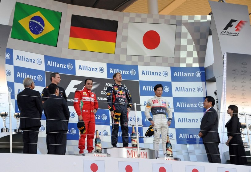 Podium GP Japonii /AFP