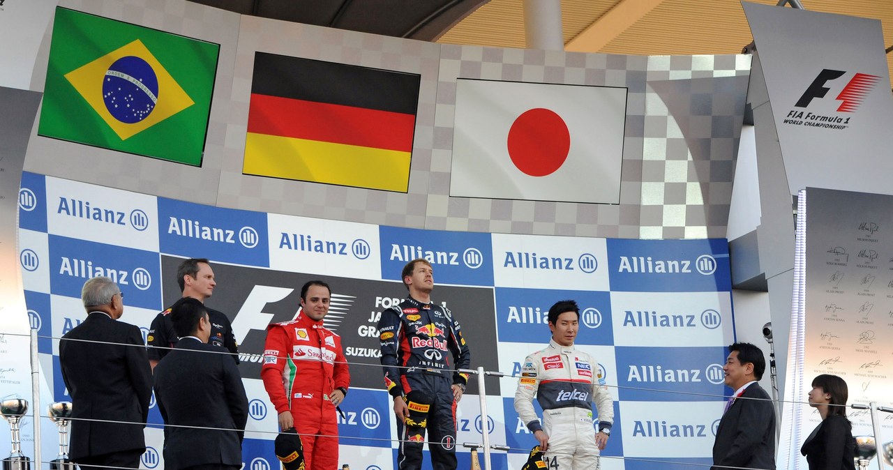 Podium GP Japonii /AFP