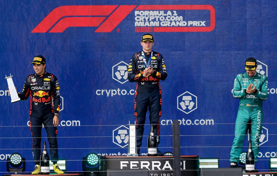 Podium Grand Prix USA /CRISTOBAL HERRERA-ULASHKEVICH /PAP/EPA