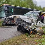 Podlasie: Zderzenie autobusu szkolnego z busem