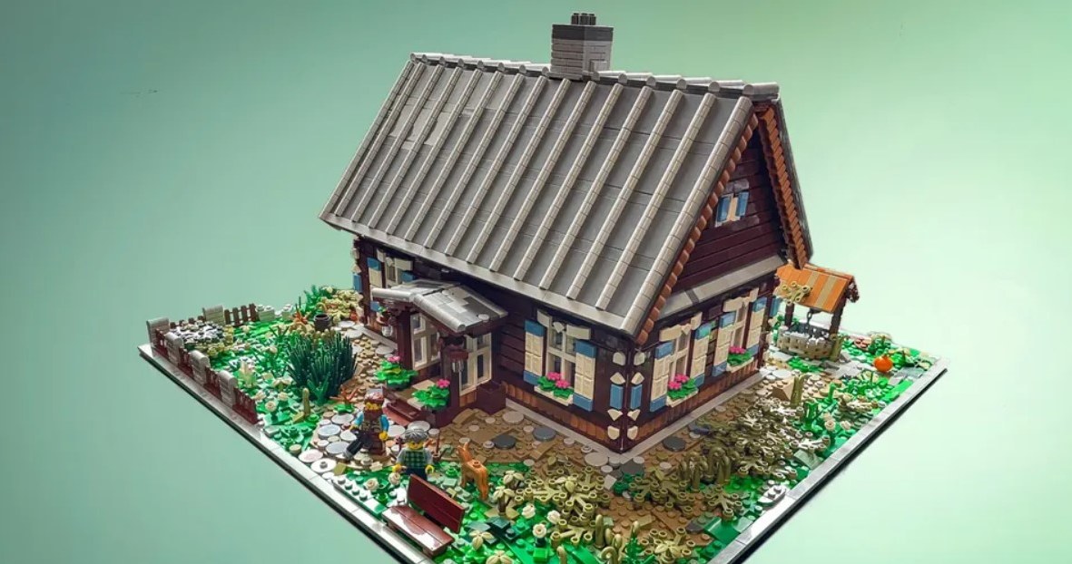Podlaska chata otwartych okiennic z LEGO /Łukasz Więcek /materiał prasowy