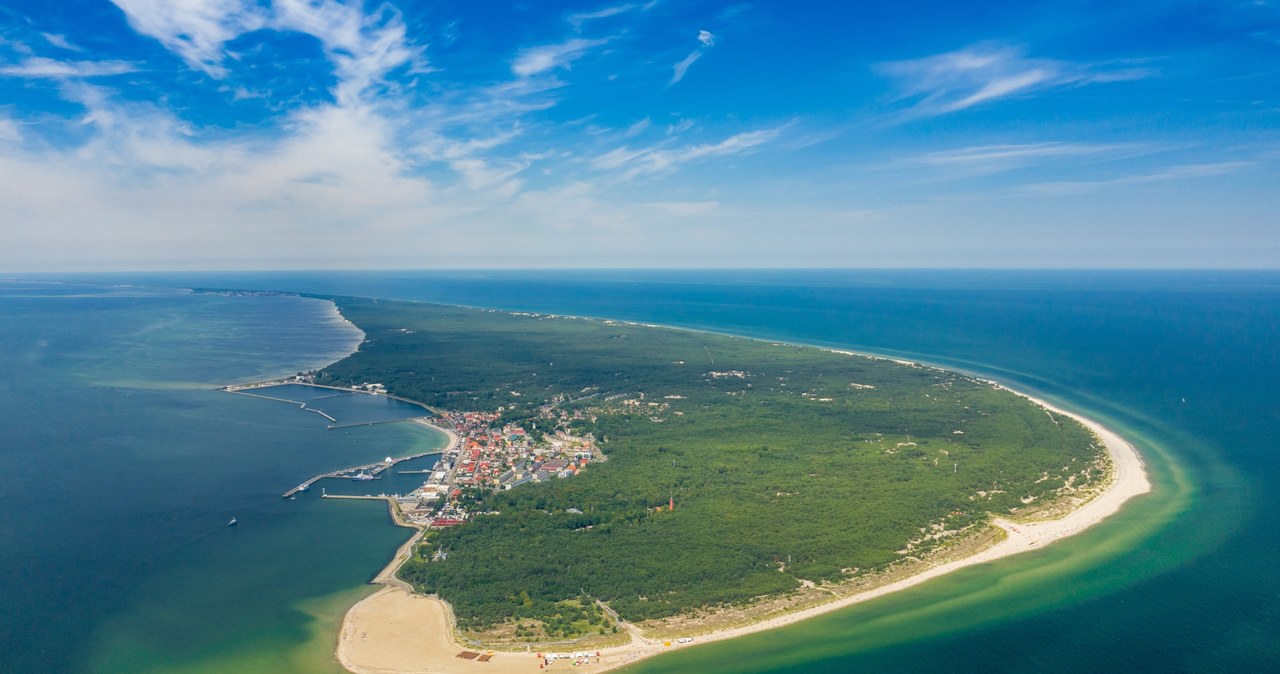 Podnoszą się wody Bałtyku. Na zdjęciu Półwysep Helski /123RF/PICSEL