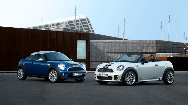 Podobne do siebie klony Mini nie zdobyły popularności. Na zdjęciu: Coupe i Roadster. /Mini