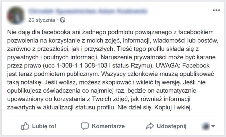 Podobne oświadczenia z przeszłości. /Facebook