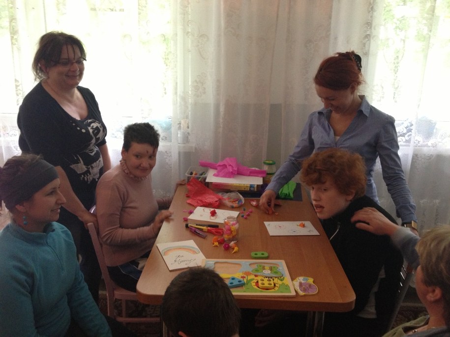 Podopieczni myślenickiego Stowarzyszenia na Rzecz Osób z Upośledzeniem Umysłowym /Maciej Grzyb /RMF FM