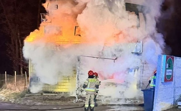 Podpalił kantor przy autostradzie A2, w środku była kobieta