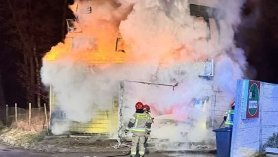 Podpalił kantor przy autostradzie A2, w środku była kobieta